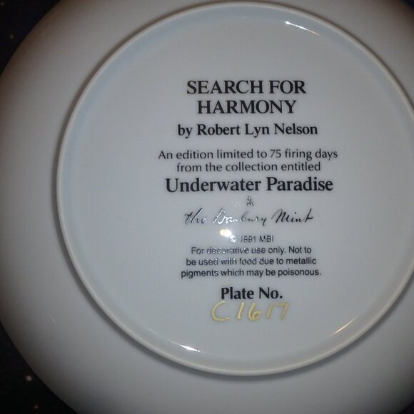 Search For Harmony by Robert Lyn Nelson 1991 Underwater Paradise Collection - Picture 5 of 5